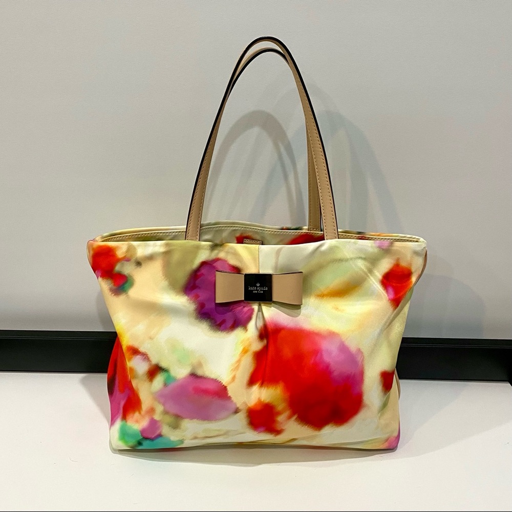 Kate Spade abstract watercolor tote